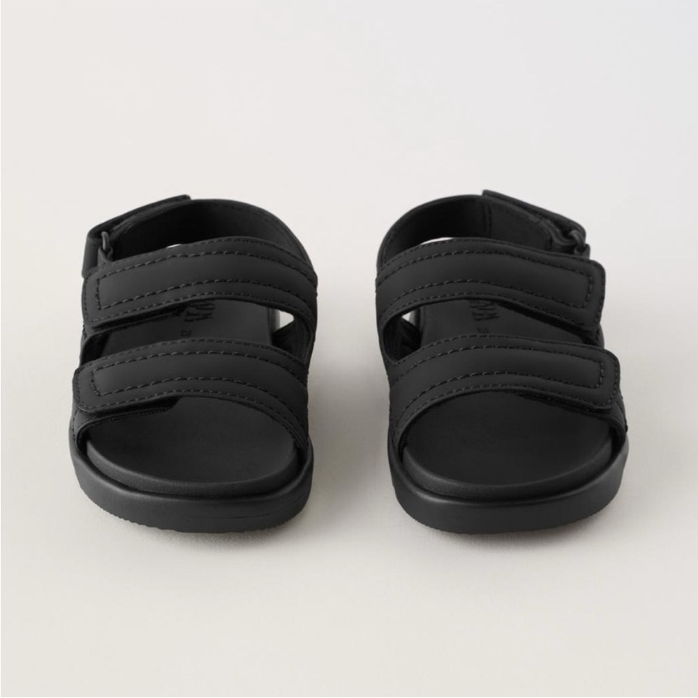 ZARA RUBBERIZED SANDALS - Picture 3 of 10